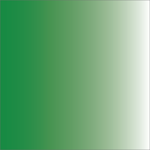 Green chrome powdered pigment used in cosmetics. Gradient colour scale of lightness