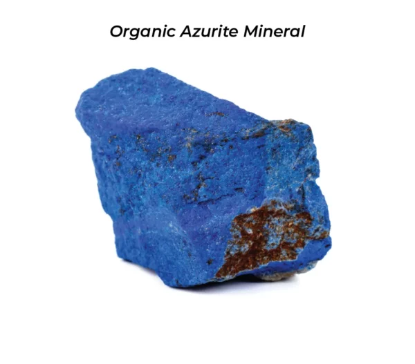 Azurite Mineral Rocks - The original source of blue powdered pigments, now known as Ultramarine Blue.