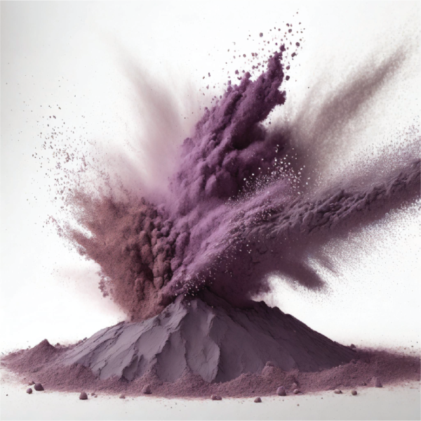 Violet ultramarine pigment powder - decorative explosion - cosmetic grade pigments